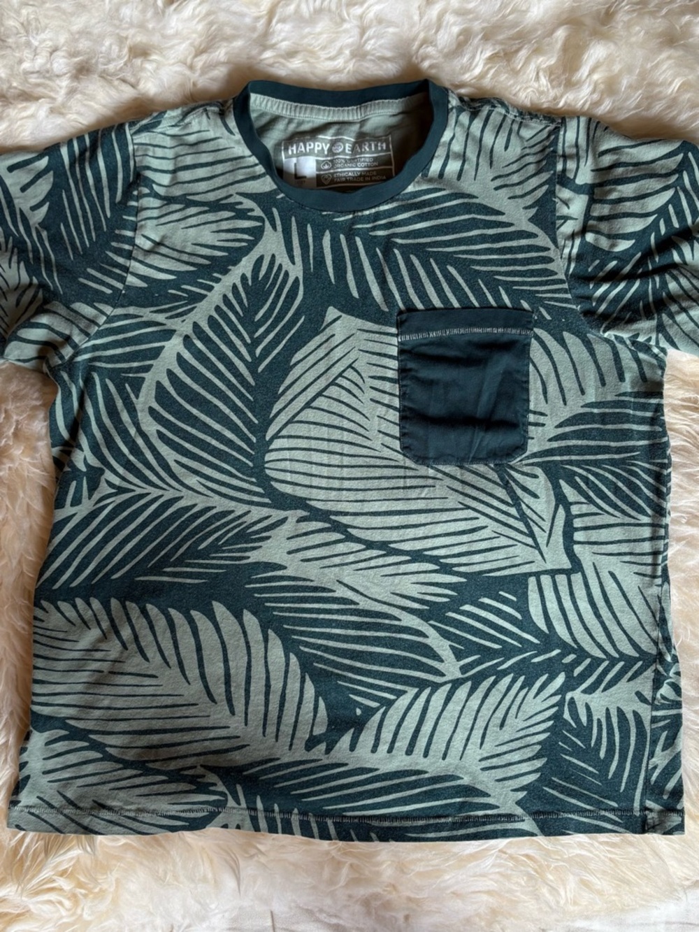 Happy Earth Apparel Leaf Print Tee